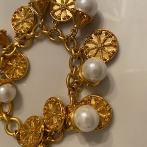 Julie Vos Pearl Charm Bracelet EUC